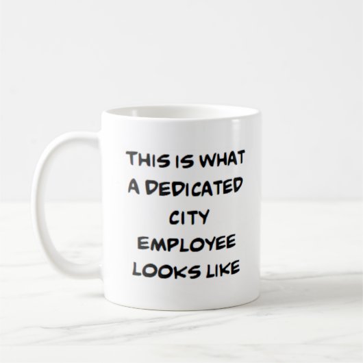 Mug employé de la ville, dévoué (Gauche)