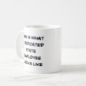 Mug employé de l'état, dédié (Devant gauche)