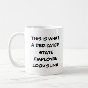 Mug employé de l'état, dédié