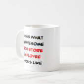 Mug employé de magasin de technologie, génial (Devant gauche)