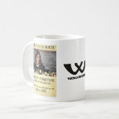 Mug Employé de photo de l'OR de VEDETTE DU ROCK de (Devant gauche)