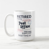 Mug Employé de poste retraité Mailman personnalisé (Gauche)