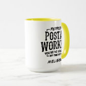 Mug Employé de poste retraité Mailman retraite personn (Devant droit)
