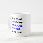 Mug employé d'entrepôt, génial (Devant gauche)