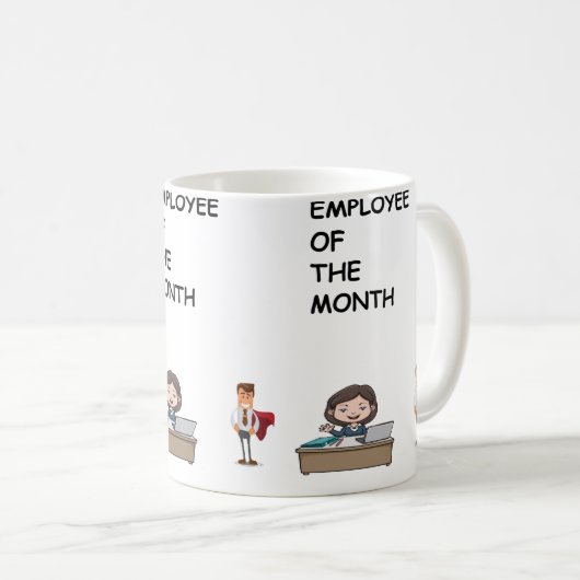 Mug Employé du mois (Devant droit)