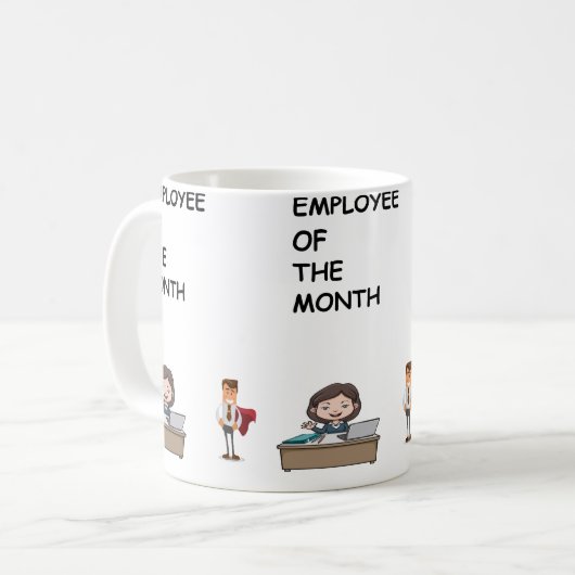 Mug Employé du mois (Devant gauche)