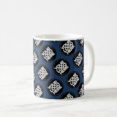 Mug Employé du motif d'affaires du logo bleu marine (Devant droit)