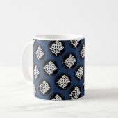 Mug Employé du motif d'affaires du logo bleu marine (Devant gauche)