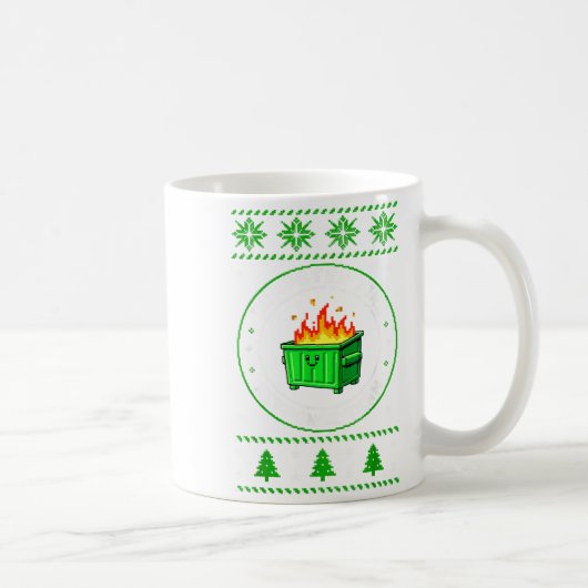 Mug Employee Dumpster Fire Resnse Team Ugly Christmas  (Droite)
