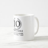 Mug Employés 10 ans Société Anniversaire de l'entrepri (Devant droit)