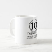Mug Employés 10 ans Société Anniversaire de l'entrepri (Devant gauche)