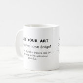 Mug Employez votre art créent vos propres conceptions (Devant gauche)