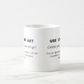 Mug Employez votre art créent vos propres conceptions (Centre)