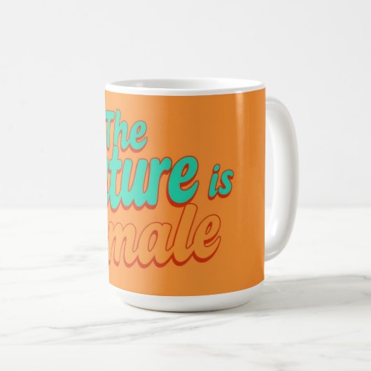 Mug Empowered Woman Typography Personalized (Devant droit)