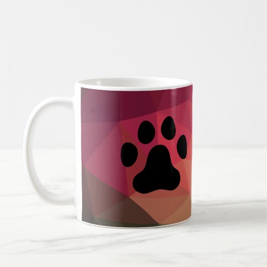 Mug Empreinte animale, patte chat/chien (Gauche)