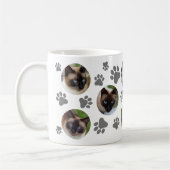 Mug Empreinte de chat gris 8 Photo Collage (Gauche)