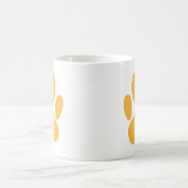 Mug Empreinte de chien orange (Centre)