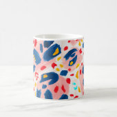 Mug Empreinte de léopard : aquarelle peinte à la main. (Centre)