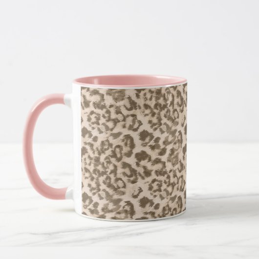 Mug Empreinte de léopard beige (Gauche)