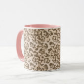 Mug Empreinte de léopard beige (Devant gauche)