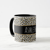 Mug Empreinte de léopard Black Gold (Devant gauche)