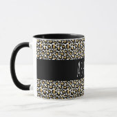 Mug Empreinte de léopard Black Gold personnalisé (Gauche)