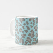 Mug Empreinte de léopard bleu et gris (Devant gauche)