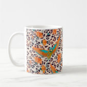 Mug Empreinte de léopard branché, oiseaux de paradis (Gauche)