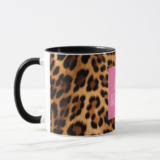 Mug Empreinte de léopard Brown chic (Gauche)