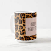 Mug Empreinte de léopard Brown chic (Devant gauche)