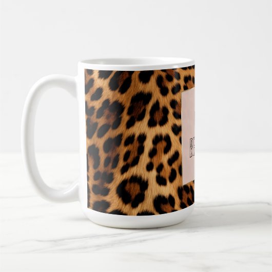 Mug Empreinte de léopard Brown chic (Gauche)