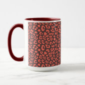 Mug Empreinte de léopard Brown de corail (Gauche)