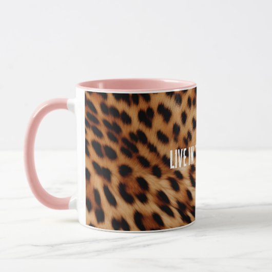 Mug Empreinte de léopard Brown de crème (Gauche)