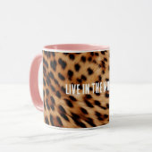 Mug Empreinte de léopard Brown de crème (Devant gauche)