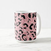 Mug Empreinte de léopard d'aquarelle sans contact (Devant droit)