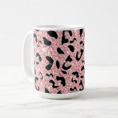 Mug Empreinte de léopard d'aquarelle sans contact (Devant gauche)