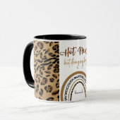 Mug Empreinte de léopard de citation à chaud Rainbow P (Devant gauche)