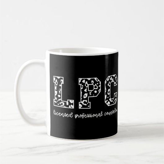 Mug Empreinte de léopard de conseiller professionnel a (Gauche)