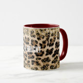Mug Empreinte de léopard de crème glam Gold Parties sc (Devant droit)