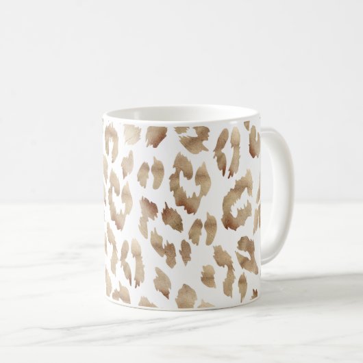 Mug Empreinte de léopard de cuivre (Devant droit)