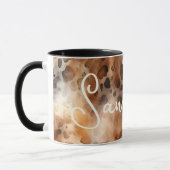 Mug Empreinte de léopard de la vache occidentale Abstr (Gauche)