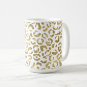 Mug Empreinte de léopard Gold Glam (Devant droit)