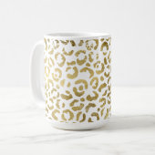 Mug Empreinte de léopard Gold Glam (Devant gauche)