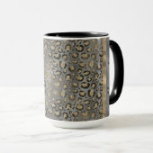 Mug Empreinte de léopard Gold Parties scintillant sur (Devant droit)