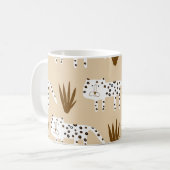 Mug Empreinte de léopard : Motif intemporel. (Devant gauche)