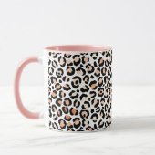 Mug Empreinte de léopard noir blanc Peach         (Gauche)