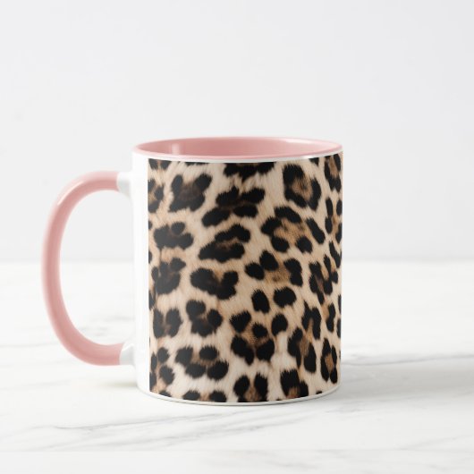 Mug Empreinte de léopard noir Brown crémeux (Gauche)