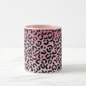 Mug Empreinte de léopard noir rose Ombre (Centre)