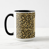 Mug Empreinte de léopard Parties scintillant Black Gol (Gauche)