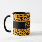 Mug Empreinte de léopard personnalisé (Gauche)